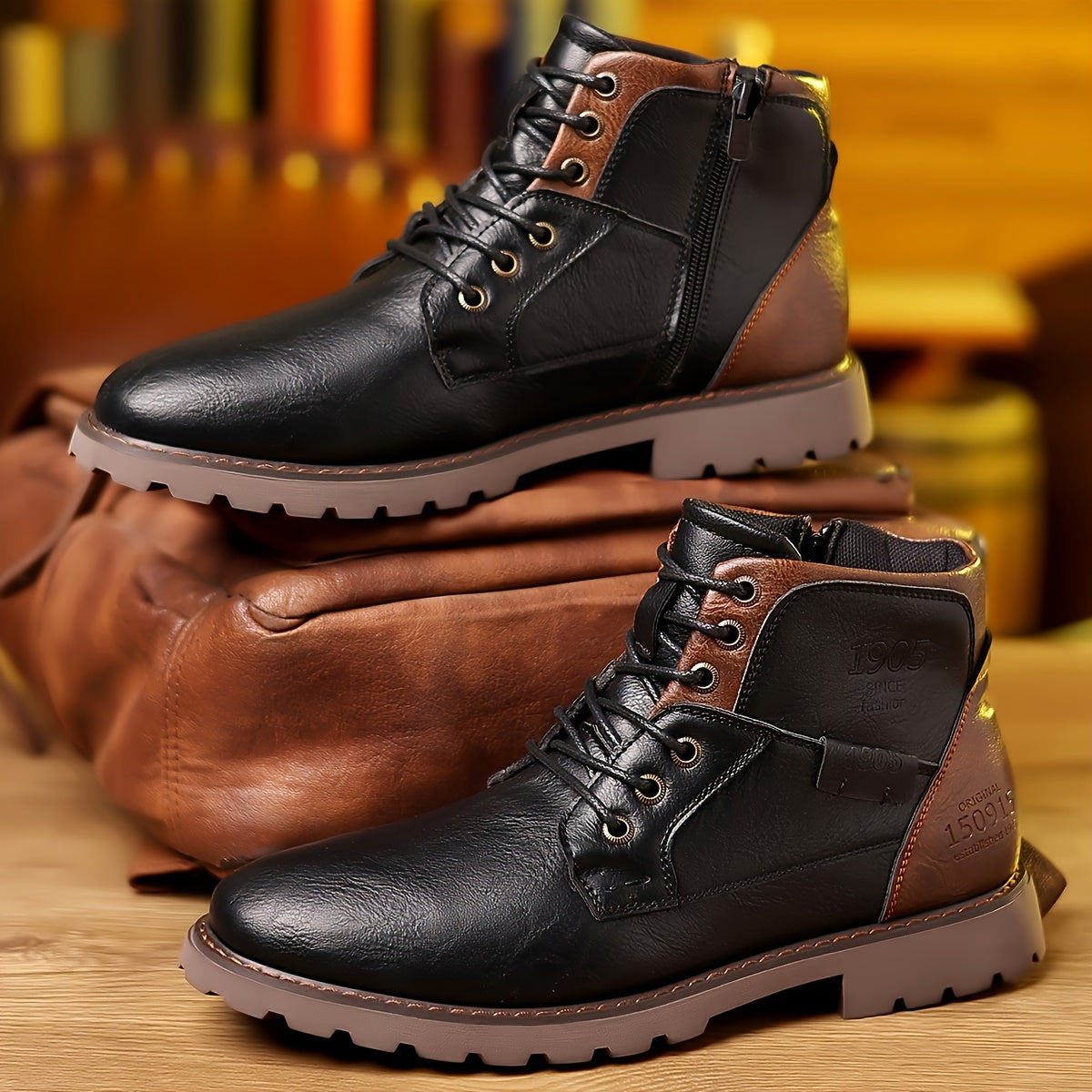 Aron™ | Bottes en cuir vintage à lacets