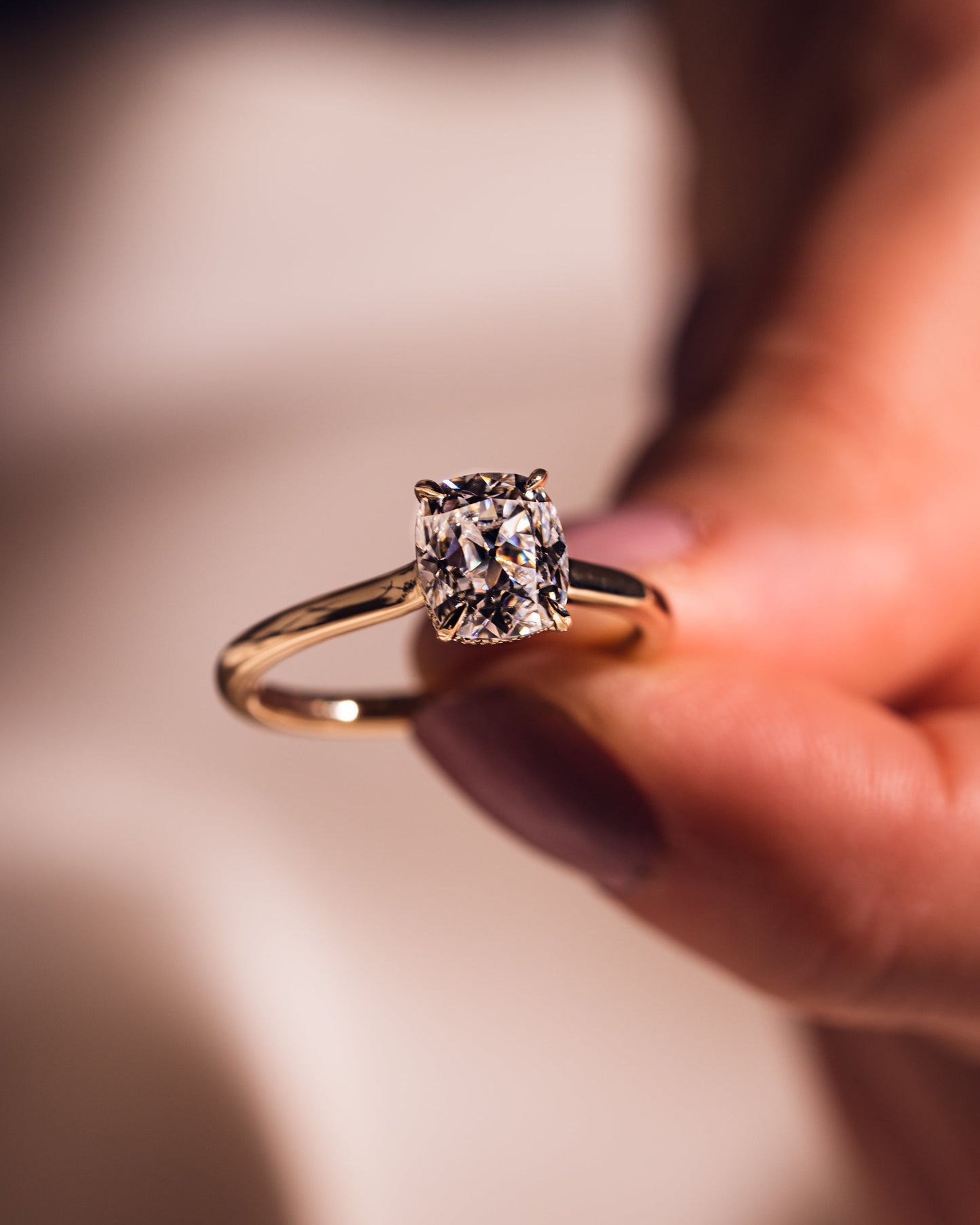 Boucles d’oreilles Jasmine – Coussin allongé | Or