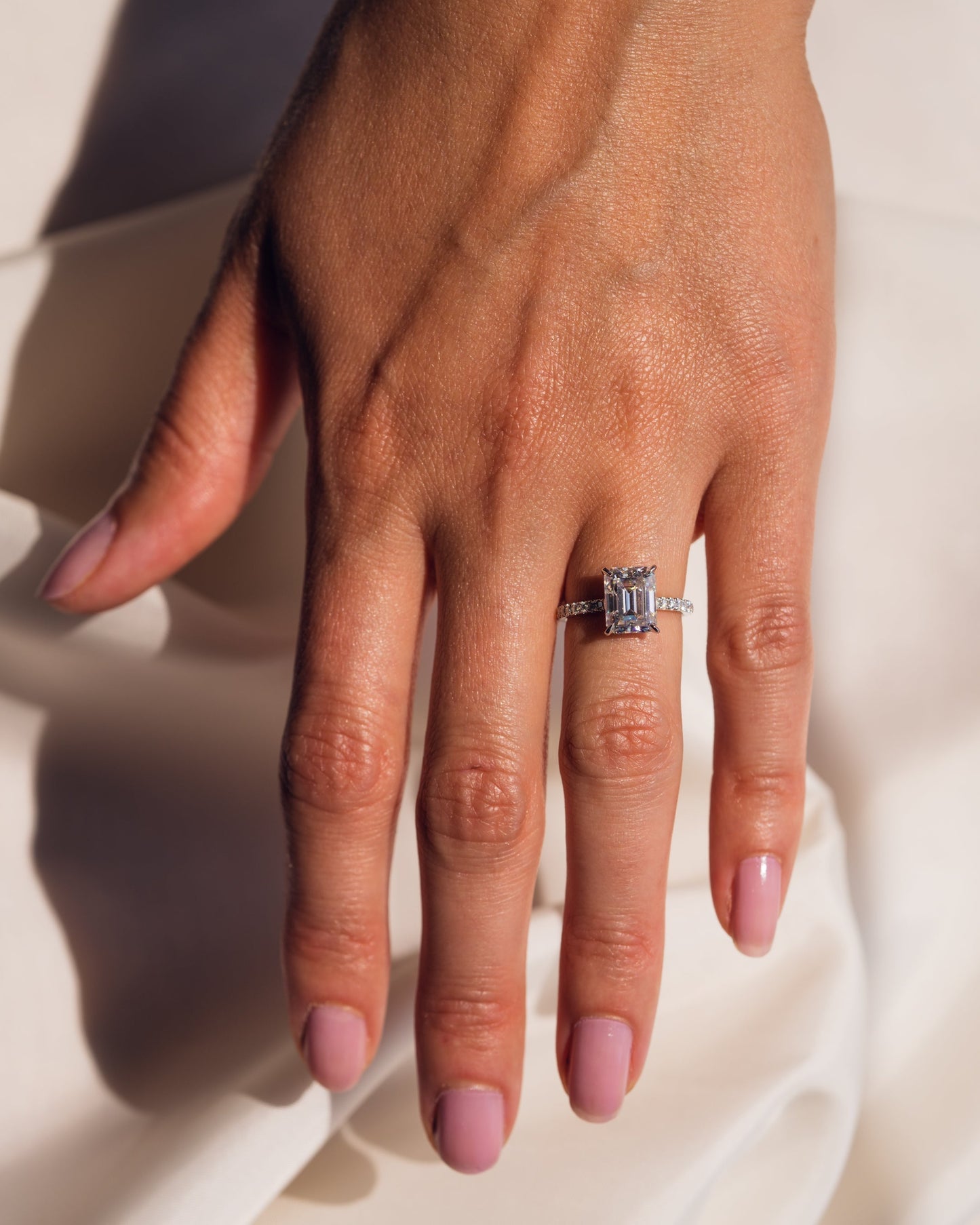 Boucles d’oreilles Jasmine (avec Pavé) | Argent