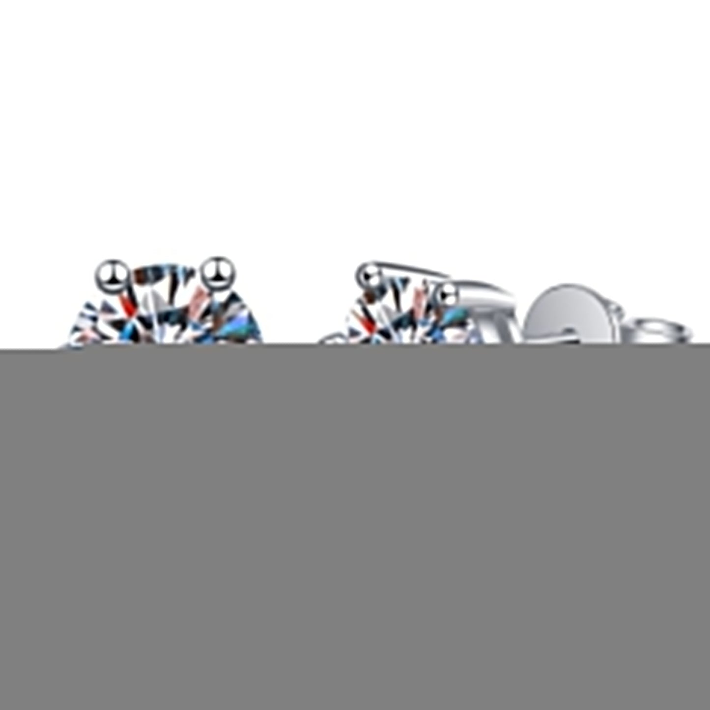 Boucles d’oreilles Celeste Luxe | Or blanc