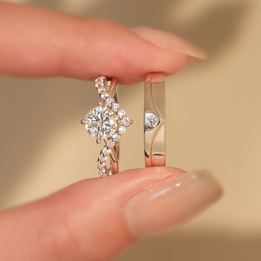 Bague couple Elric Amora | Or
