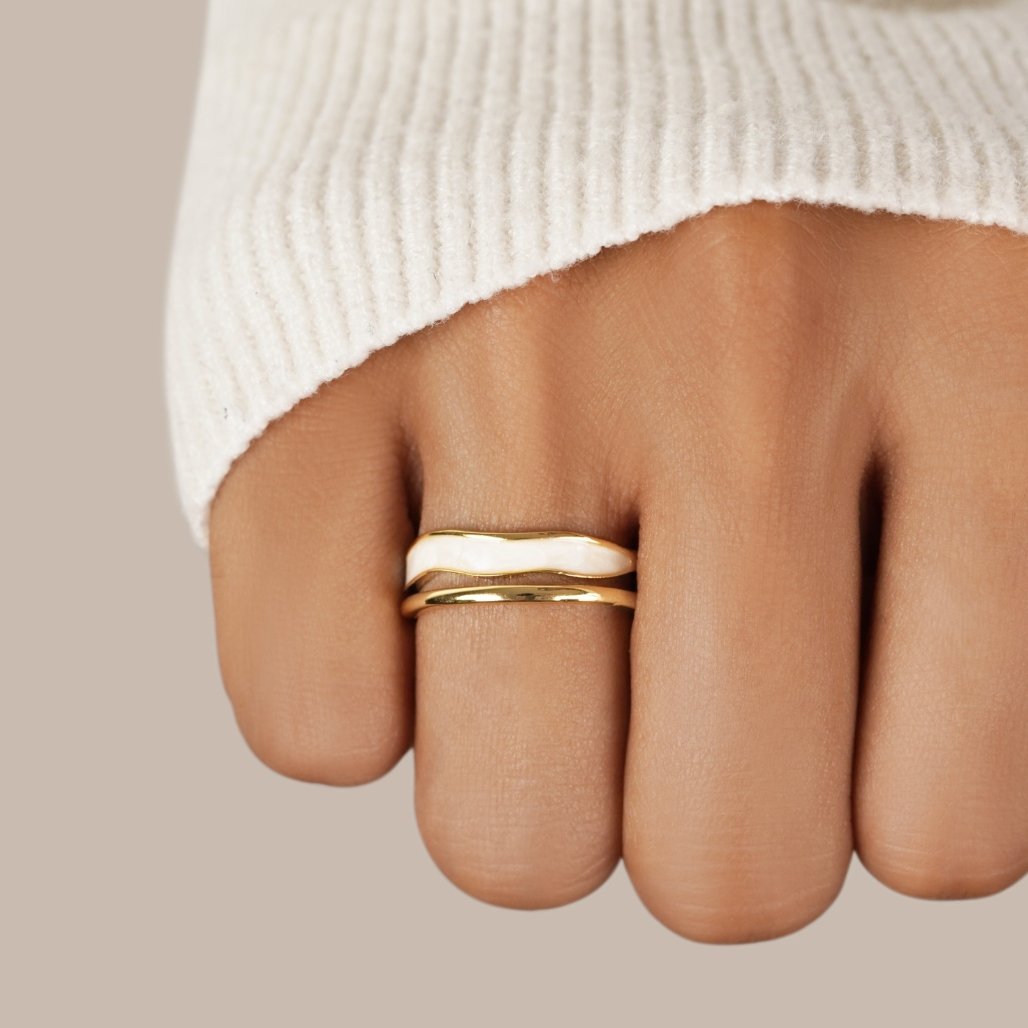 Bague Superposée Sahara Dorée