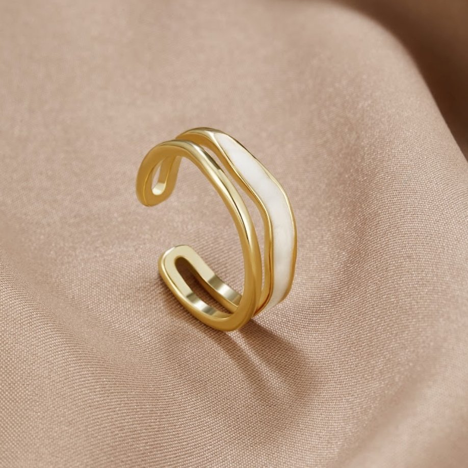 Bague Superposée Sahara Dorée