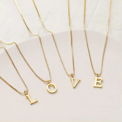 Collier avec Initiales de Lettre d'Amour