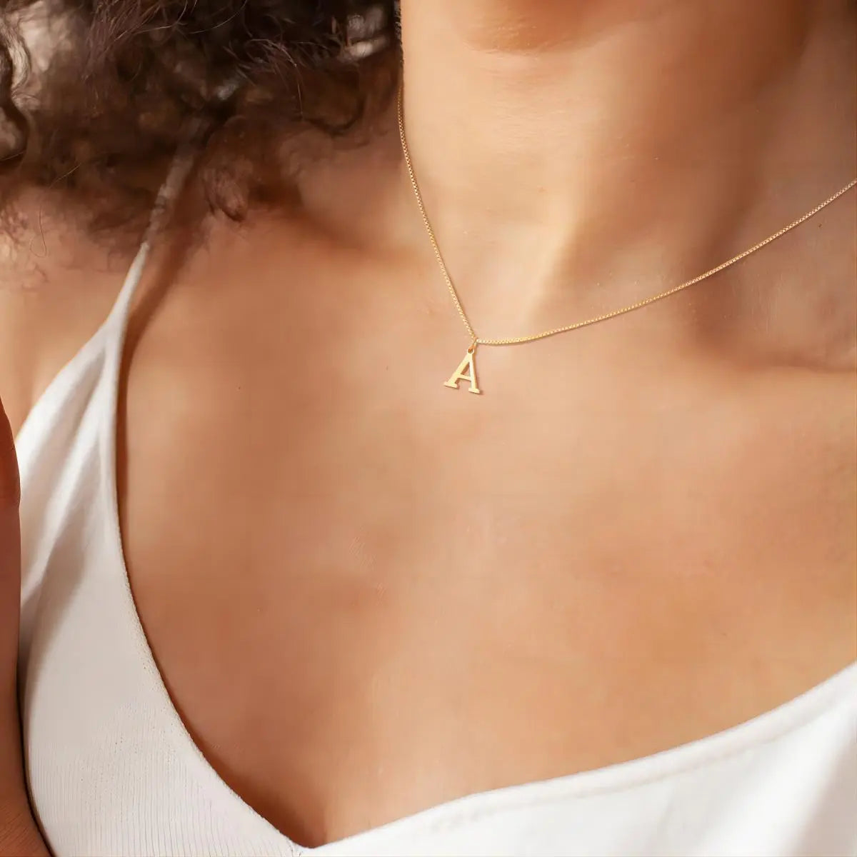 Collier avec Initiales de Lettre d'Amour
