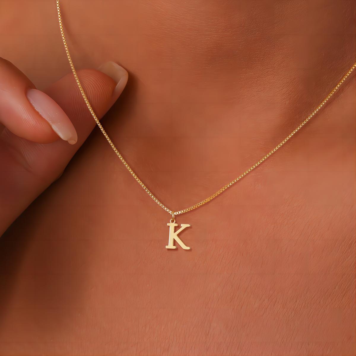 Collier avec Initiales de Lettre d'Amour