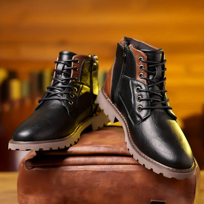 Aron™ | Bottes en cuir vintage à lacets