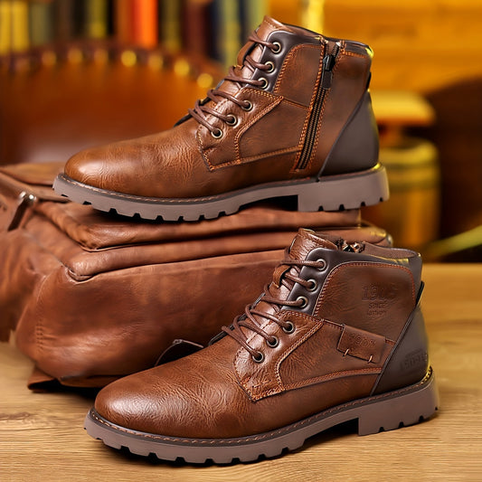 Aron™ | Bottes en cuir vintage à lacets