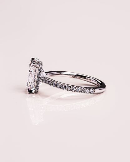 Boucles d’oreilles Jasmine (avec Pavé) | Argent