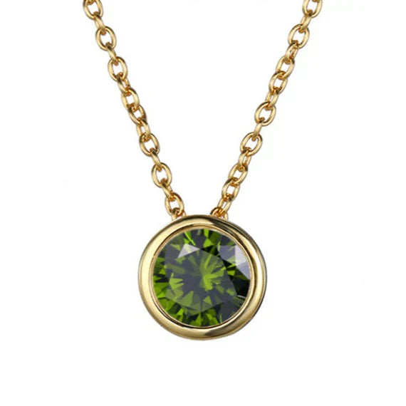 Collier pierre de naissance Lunaria Gemmara | Or