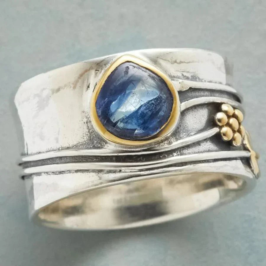 Bague méditation Bohemian Gemstone | Or blanc