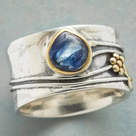 Bague méditation Bohemian Gemstone | Or blanc