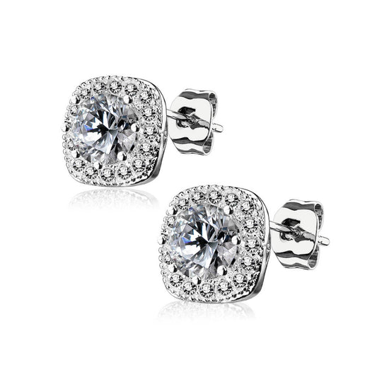 Boucles d’oreilles Glennis | Or blanc
