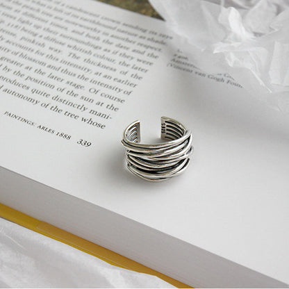 Bague Superposée Argent Adjustable