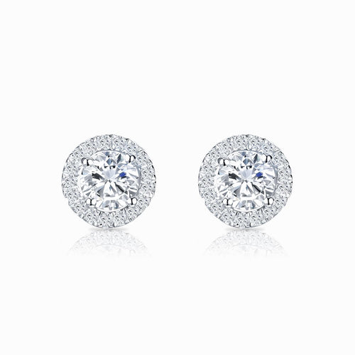 Boucles d’oreilles Belle dame | Or blanc