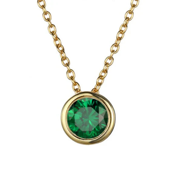 Collier pierre de naissance Lunaria Gemmara | Or