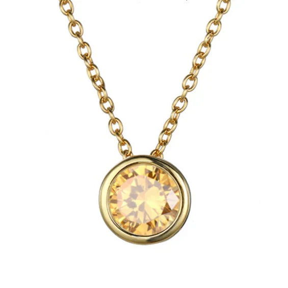 Collier pierre de naissance Lunaria Gemmara | Or