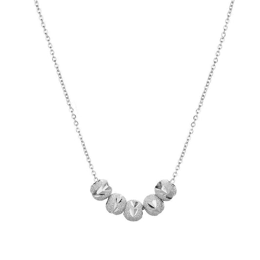 Collier Serena Granata | Or blanc