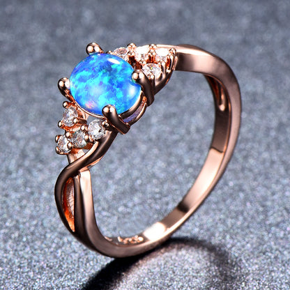 Bague Sylva Moonhart White | Or rose