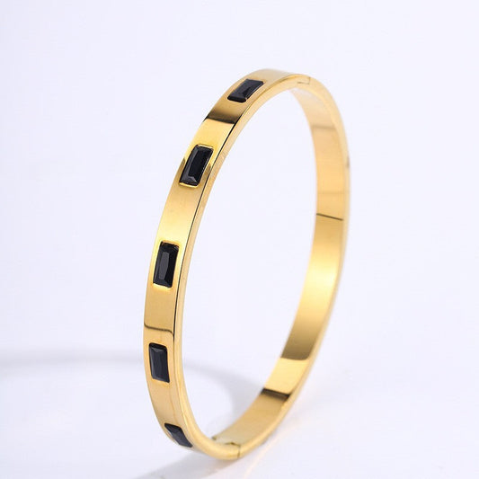 Bracelet Renata Scarlatti Noir | Or