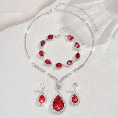 Ensemble de bijoux Thalira Bloodwynne | Or blanc