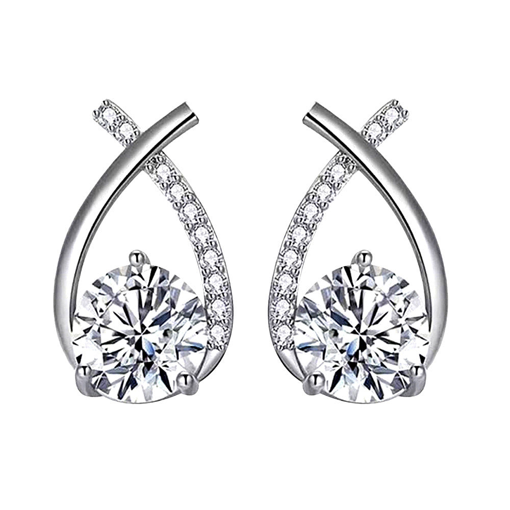 Boucles d’oreilles Arielle | Or blanc