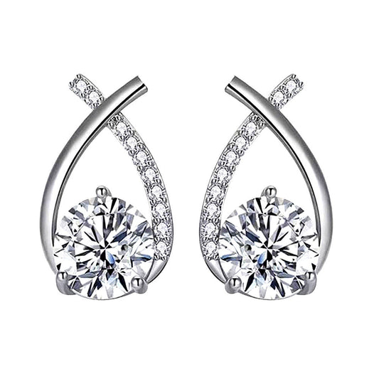Boucles d’oreilles Arielle | Or blanc