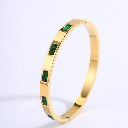 Bracelet Renata Scarlatti Vert | Or