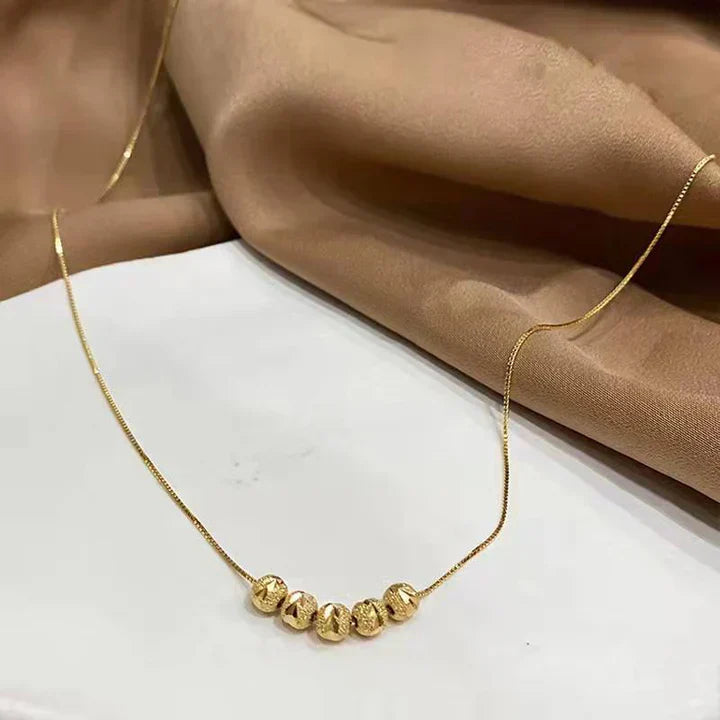 Collier Serena Granata | Or blanc