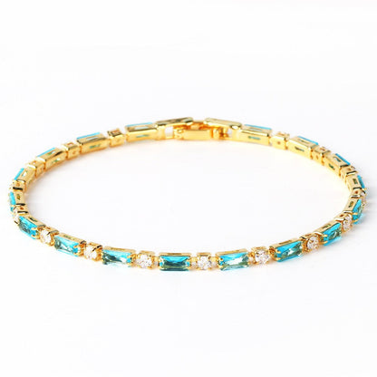 Bracelet pierre turquoise naturelle | Or