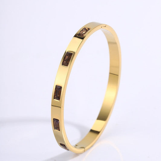 Bracelet Renata Scarlatti Marron | Or