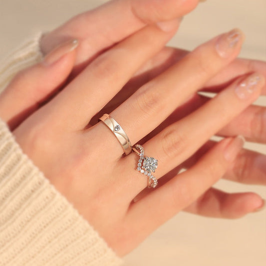 Bague couple Elric Amora | Or