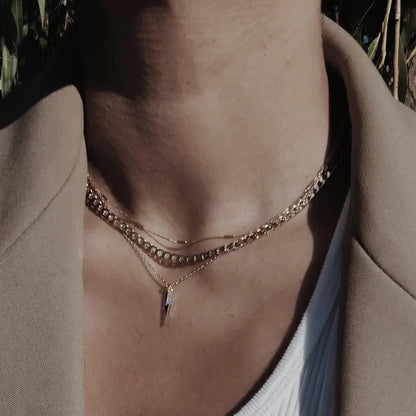 Collier chaîne plate | Or