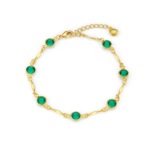 Bracelet chaîne Emerald Link | Or
