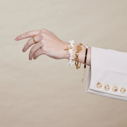 Bracelet Link T-Bar | Or
