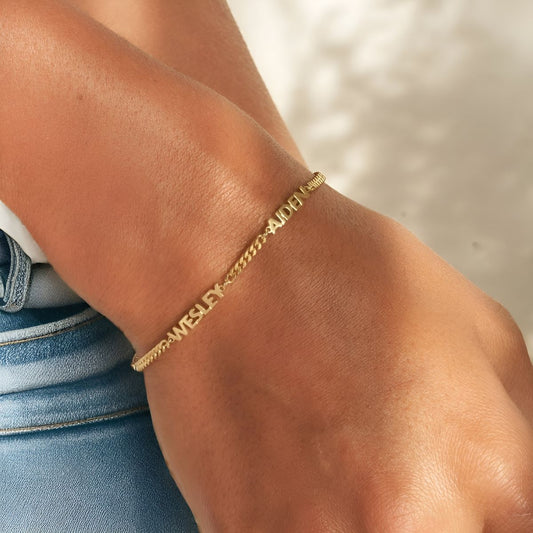 Prénia™ | Bracelet Personnalisé avec les Noms de Vos Proches