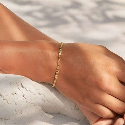 Prénia™ | Bracelet Personnalisé avec les Noms de Vos Proches