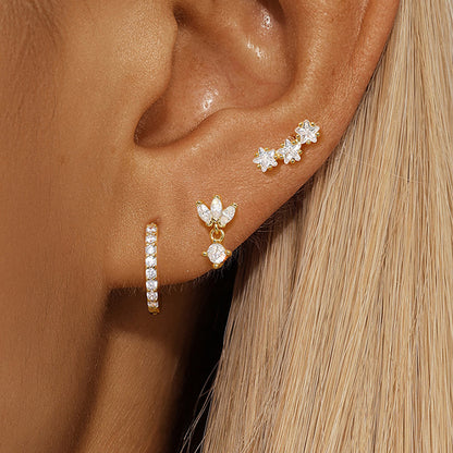 Boucles d’oreilles Trio Mila Essentials | Or
