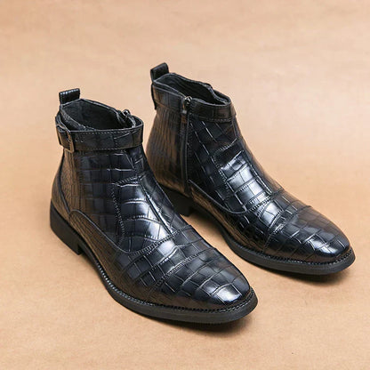 Dylan | Bottines en simili cuir avec boucle