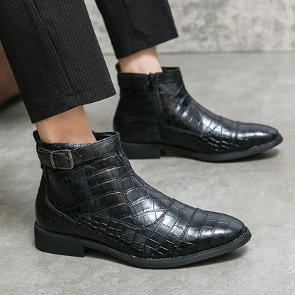 Dylan | Bottines en simili cuir avec boucle