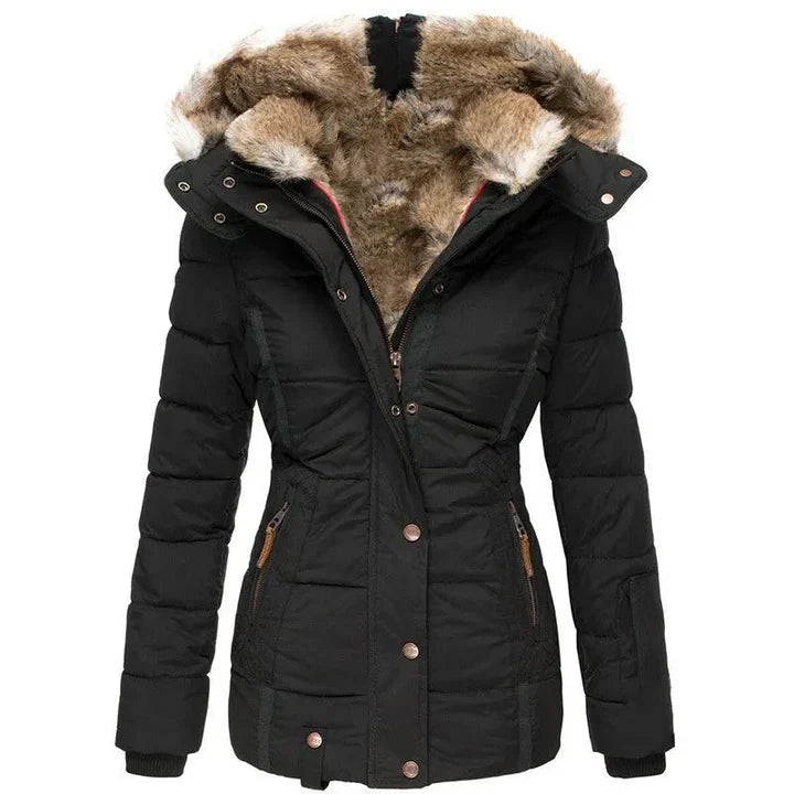 Lima™ | Manteau d'Hiver Élégant avec Capuche en Fourrure Amovible
