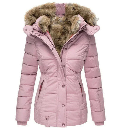 Lima™ | Manteau d'Hiver Élégant avec Capuche en Fourrure Amovible