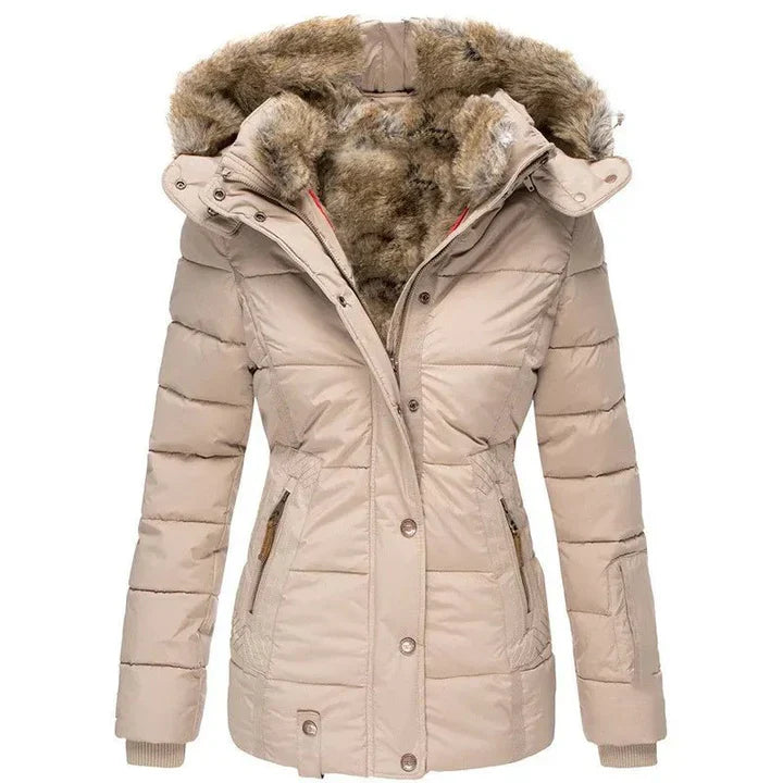Lima™ | Manteau d'Hiver Élégant avec Capuche en Fourrure Amovible