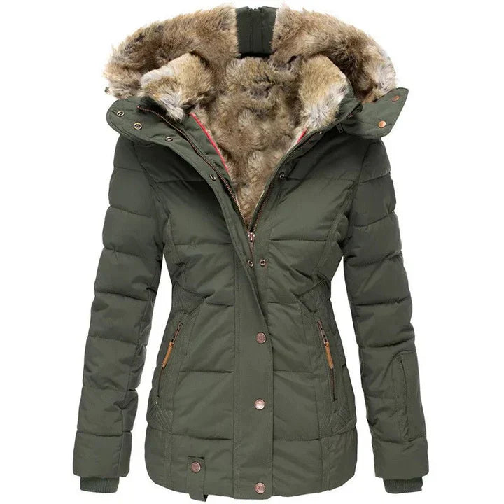 Lima™ | Manteau d'Hiver Élégant avec Capuche en Fourrure Amovible