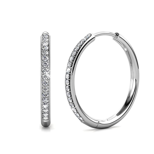 Boucles d’oreilles Sorel Pave | Or blanc