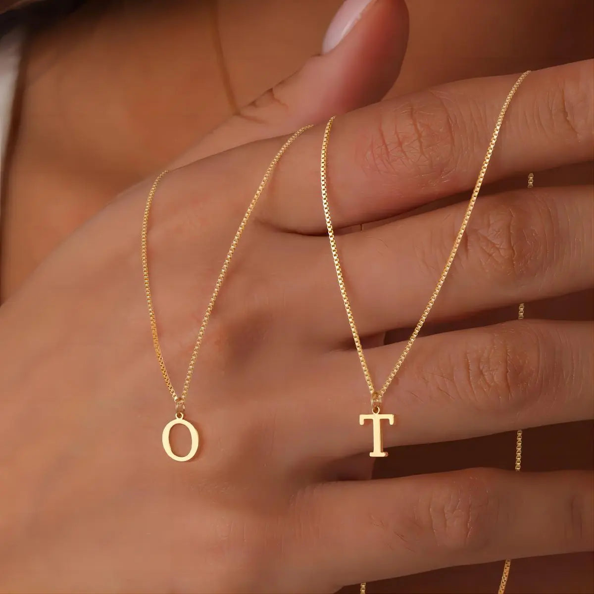 Collier avec Initiales de Lettre d'Amour