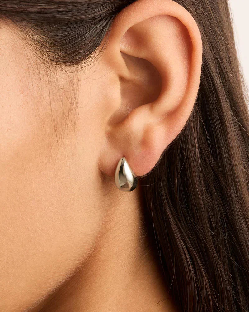 Boucles d’oreilles Mato Drop | Or blanc