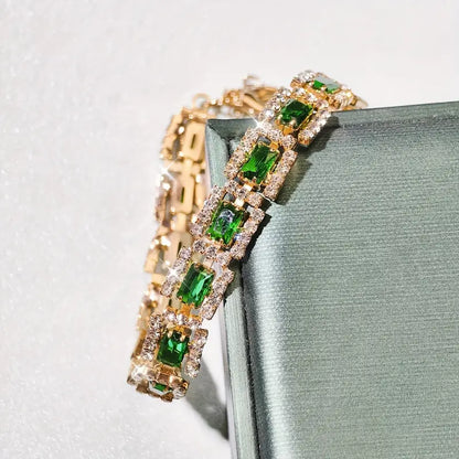 Bracelet Emerald Green Statement | Or
