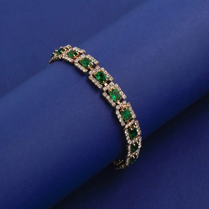 Bracelet Emerald Green Statement | Or