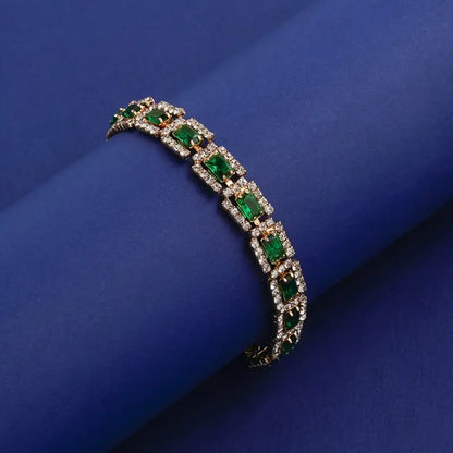 Bracelet Emerald Green Statement | Or